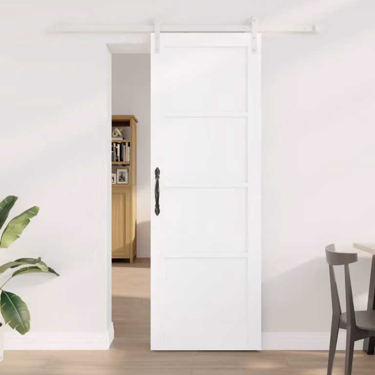 vidaXL Porta scorrevole 73,5 x 211 cm Legno ingegnerizzato Bianco