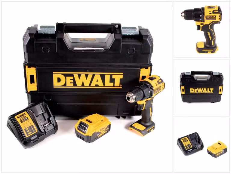 Trapano avvitatore a batteria DeWalt DCD708P1T 18V Li-Ion Brushless + 1x batteria 5,0Ah + caricabatterie + custodia