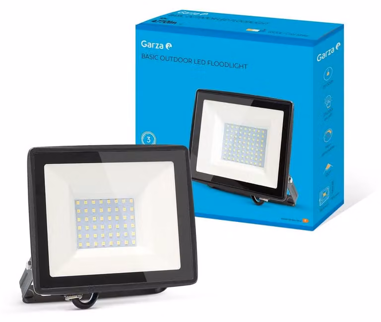 Faretto LED da esterno, 50 W, 4770 lumen, 6500 K, grado di protezione IP65