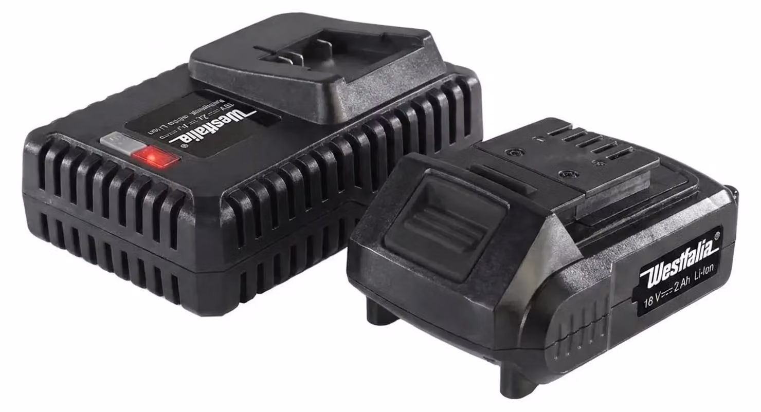 Batteria 18V 2,0 Ah A2AH18 + Caricabatteria Veloce ASLG