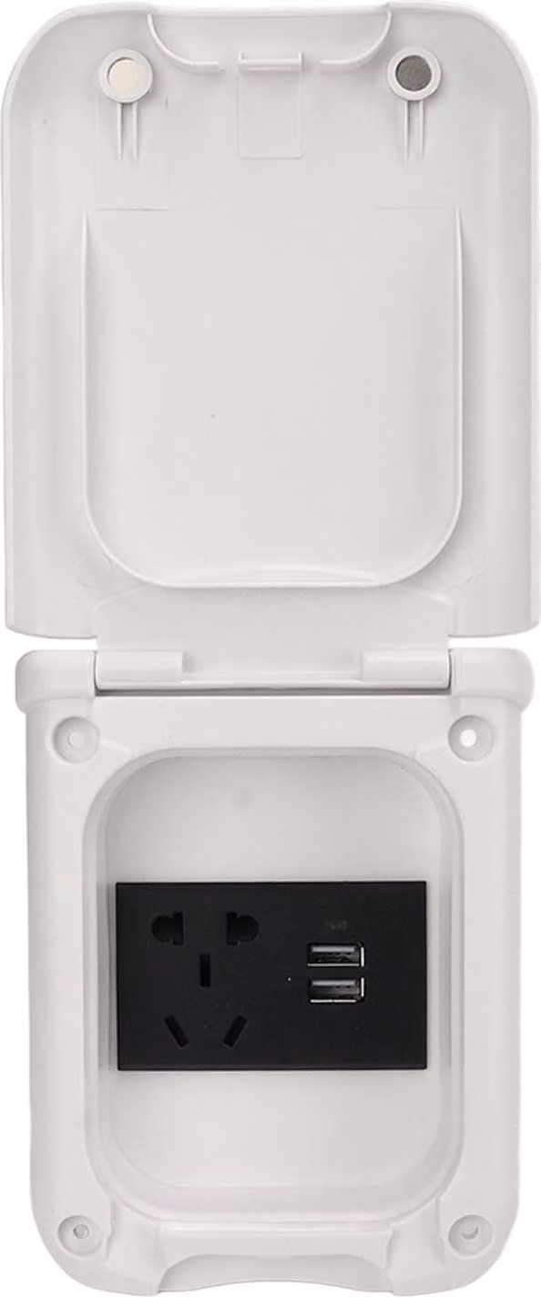 Presa di corrente per camper, copertura magnetica multifunzionale in ABS, IP44, presa impermeabile per uso esterno