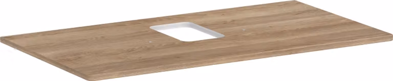 hansgrohe Xelu Q Console avec découpe au centre, 980x550, pour vasque à poser, avec trou pour robinet, 54121230, 54121230