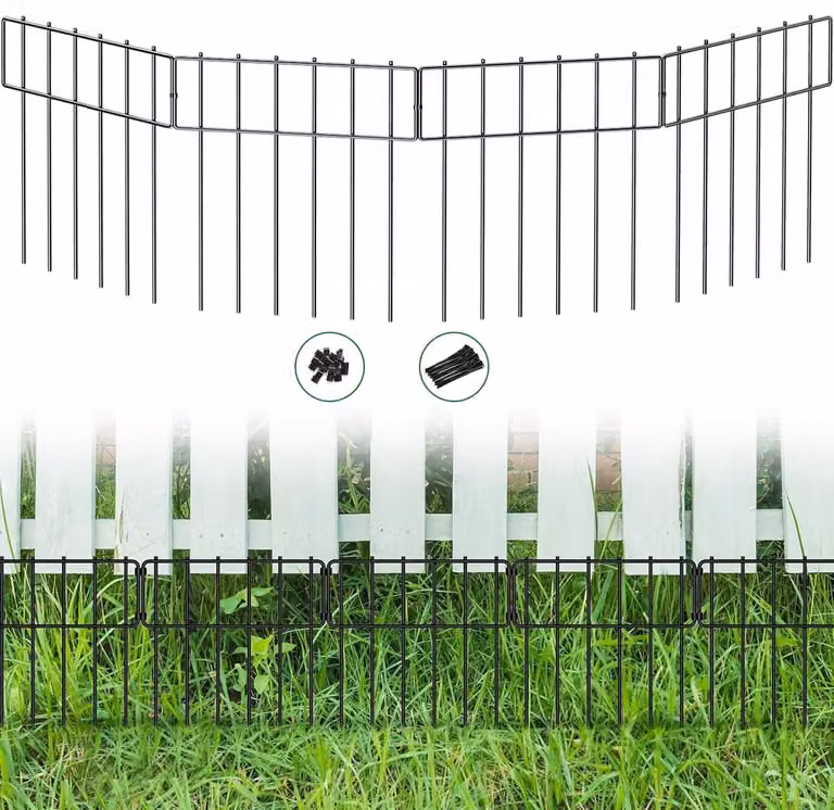 Elzusha - Set di 25 recinzioni decorative per giardino, ideali per proteggere gli animali