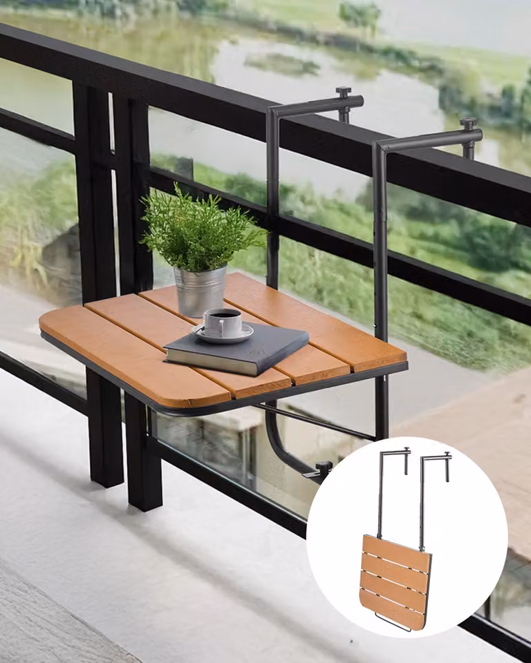 Tavolo da balcone Tavolo sospeso Tavolo sospeso da balcone Tavolo pieghevole pieghevole 595x400 mm