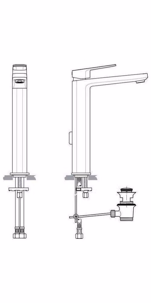Ideal Standard miscelatore per lavabo Tonic II base estesa, sporgenza 160 mm A6328AA cromo