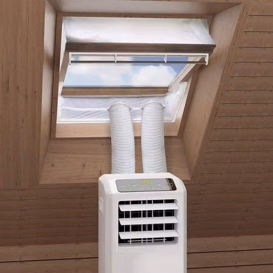 Kit di sigillatura per climatizzatori da 300 cm, per climatizzatori portatili e asciugatrici, bianco, senza forature
