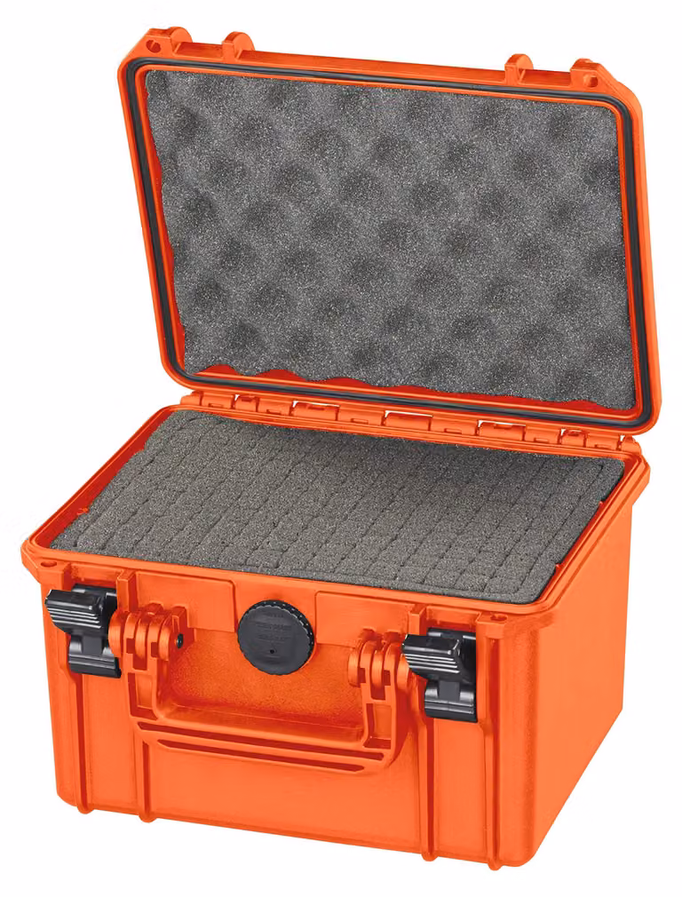 Custodia impermeabile - Custodia ermetica - Resistente agli urti - Arancione - 258x243x167,5 mm - Protezione per dispositivi delicati - Custodia da trasporto