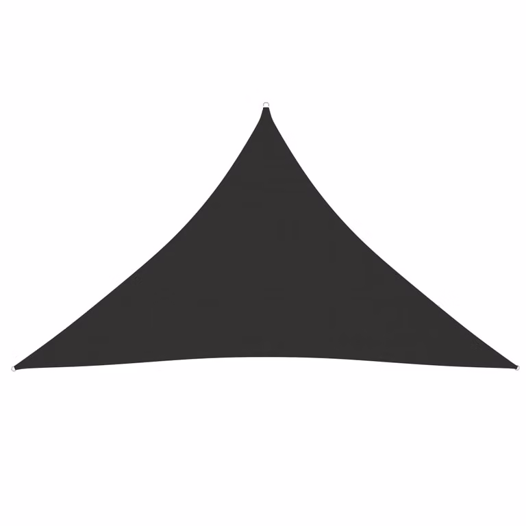 The Living Store Tenda da sole in tessuto Oxford triangolare 4x4x5,8 m Antracite