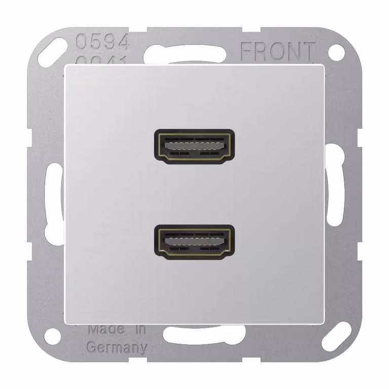 Jung MAA1133AL 2 x HDMI in alluminio