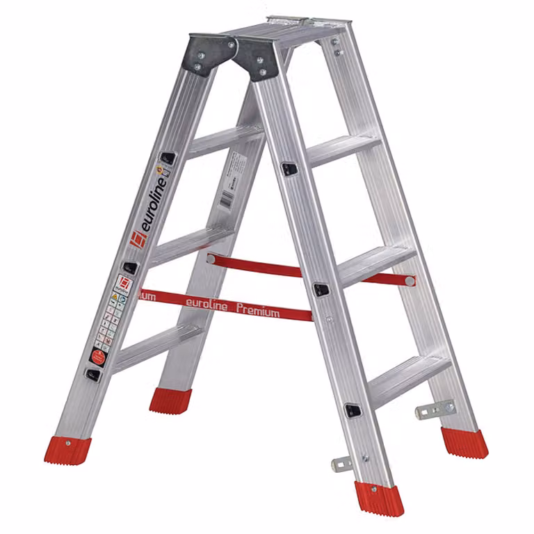 Scaletta in alluminio rinforzata con 2x4 gradini 3057704