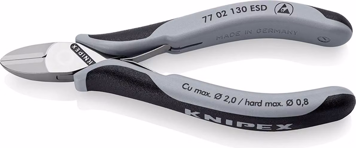 Taglierina diagonale per elettronica ESD Knipex - 7702130ESD