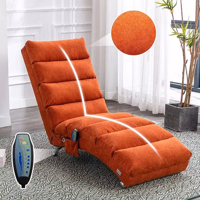 Poltrona relaxante - Xylo - Supporto completo corpo vibrazione dolce tasche laterali