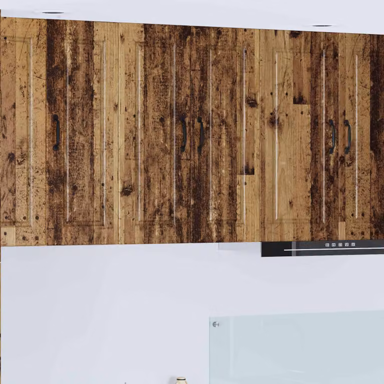 Armadietto a muro vidaXL PORTO in legno marrone con ante a battente per cucina L: 60 cm, P: 31 cm, H: 80 cm