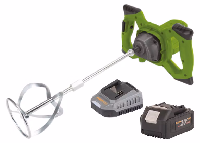 Miscelatore a batteria Procraft PMM20 20 V Brushless + 1x batteria 4,0 Ah + caricabatteria