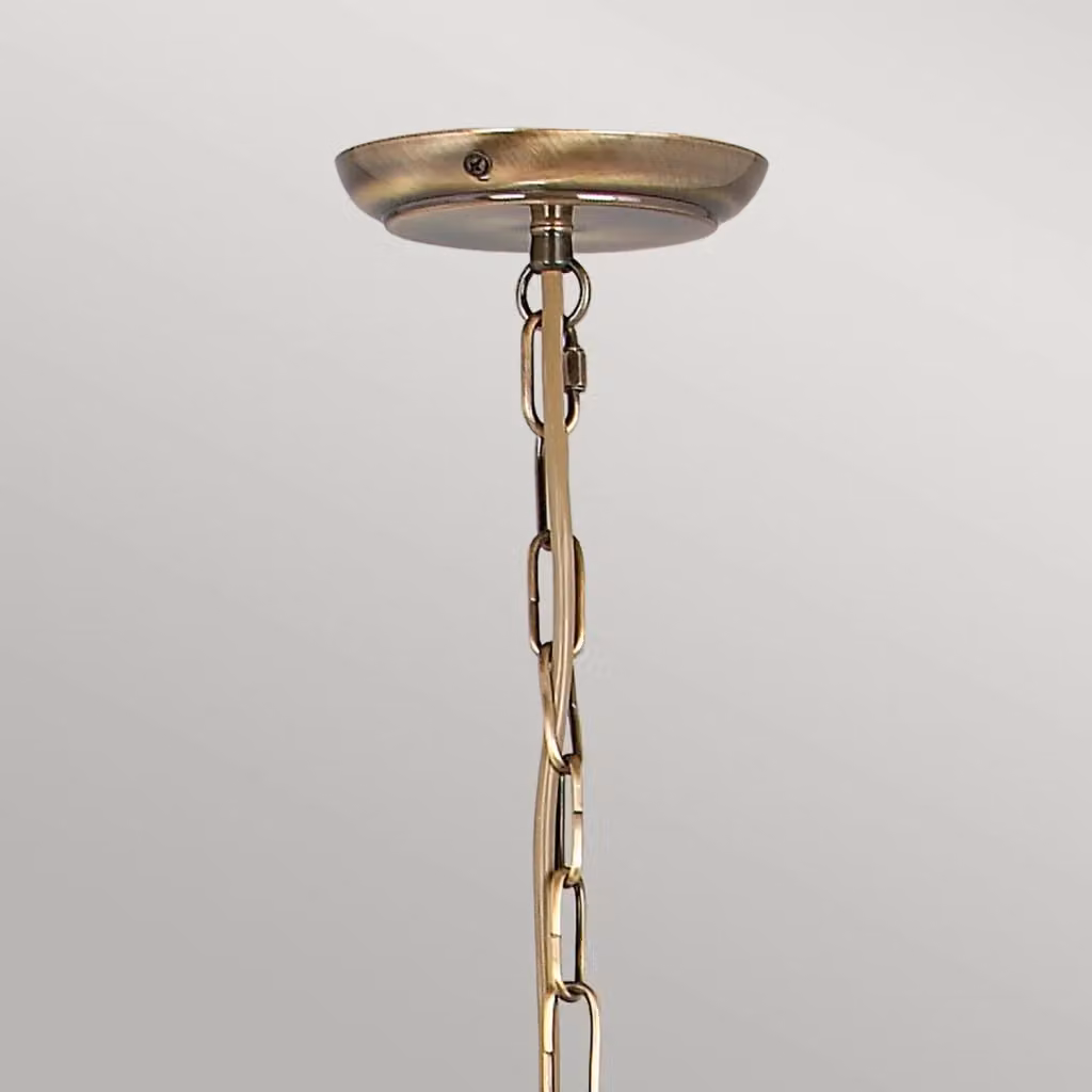 Lampadario Classico Artisan Elstead Lighting in Ottone con 3 Luci E14 – 2