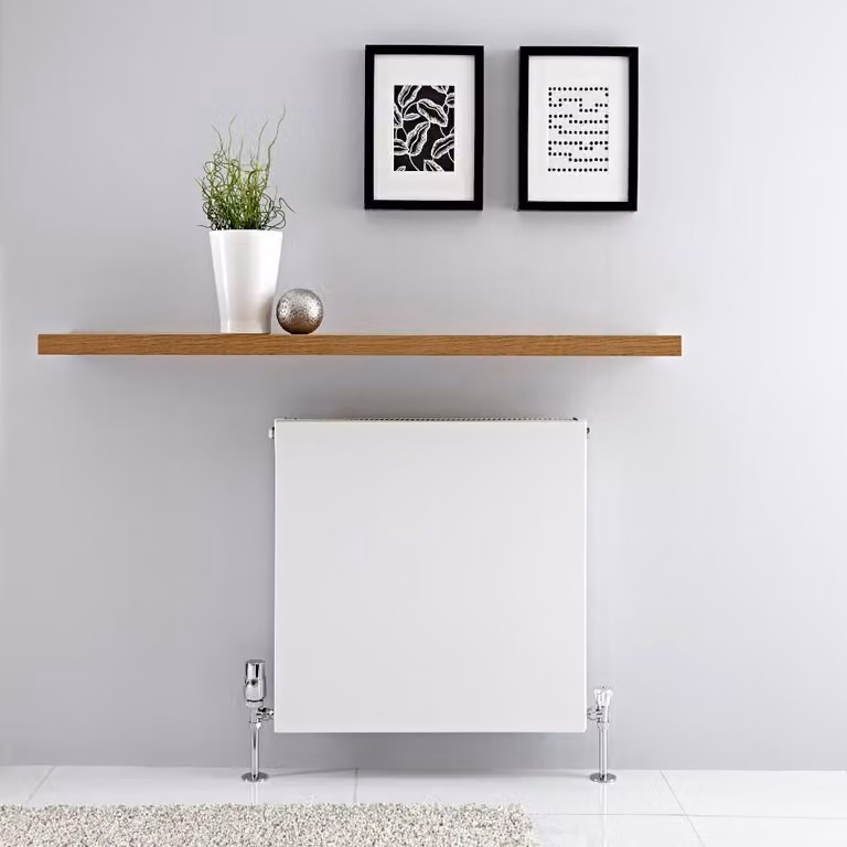 Radiatore Orizzontale Bianco a Piastra Radiante Type 21 - 779W - 600 x 600mm - Merus