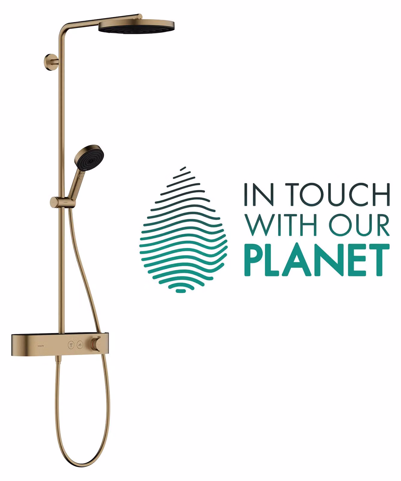 hansgrohe Pulsify S Système de douche 260 1 jet, économie deau (EcoSmart) avec ShowerTablet Select 400, 24221140, 24221140