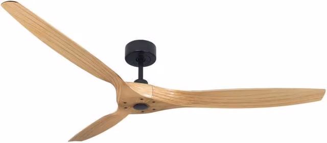 Vam Ventilatore da soffitto OUTDOOR a risparmio energetico nero pale ABS effetto acero 153 cm telecomando 5 velocitÃ