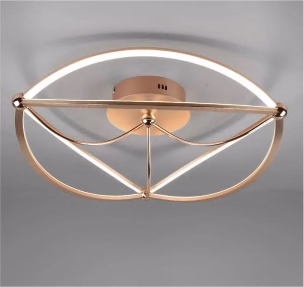 Plafoniera Moderna Led 42w Charivari Ottone Trio Lighting