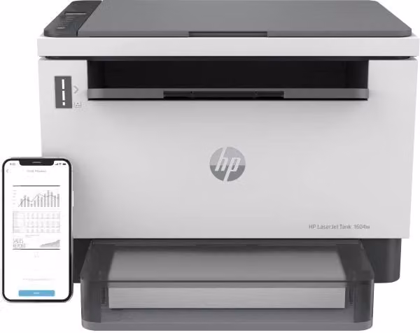 Stampante Multifunzione Laser HP LaserJet Tank 1604w 381L0A con Wi-Fi, Bluetooth ed Ethernet