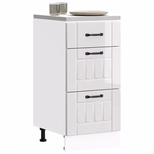 Armadio da cucina Lucca Design Mania Bianco lucido in legno MDF L/P/H: 81.5 x 46.0 x 40.0 cm