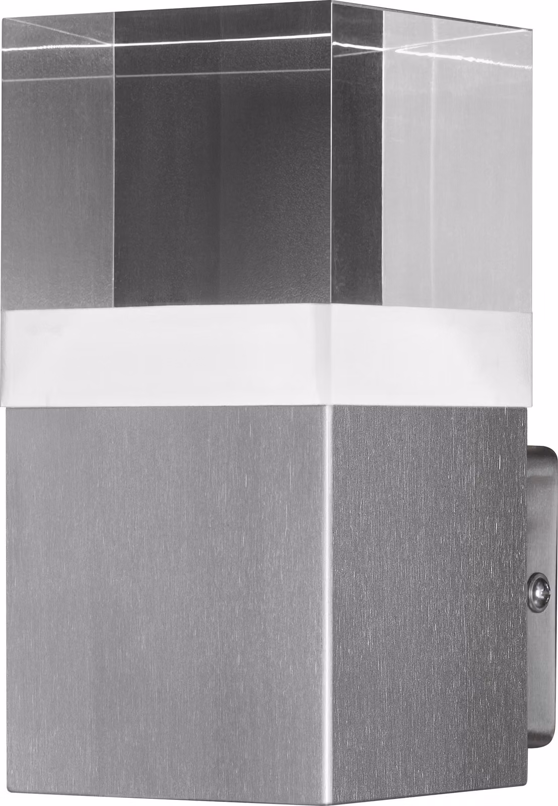LEDVANCE lampada da parete e soffitto LED, luce per esterni, ENDURA STYLE CRYSTAL / 4,50 W, 220...240 V, bianco caldo, 3000 K, materiale dell'alloggiamento: acciaio, IP44