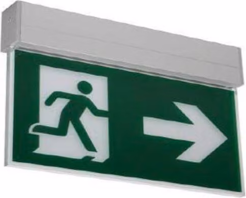 Segnale di fuga a LED con pittogramma, 3/8h - Luce di emergenza 79230264