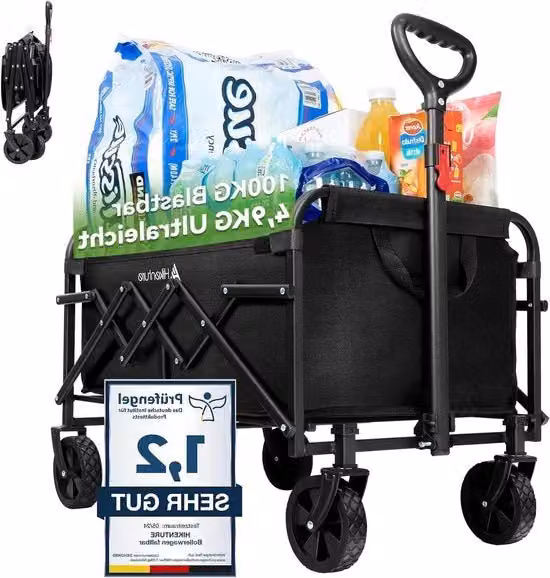 Carrello pieghevole - 65 Litri - 100 kg di capacità di carico