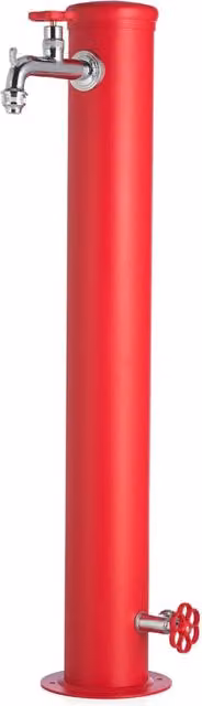 Fontana da Giardino con Doppio Rubinetto Belfer 42/ARRF Rosso