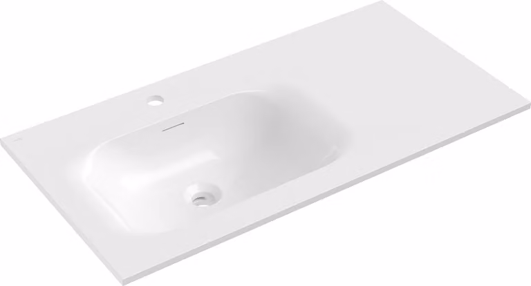 Mexen Vela lavabo ad incasso sinistra 91 x 46,5 cm, bianco lucido - 25239000L