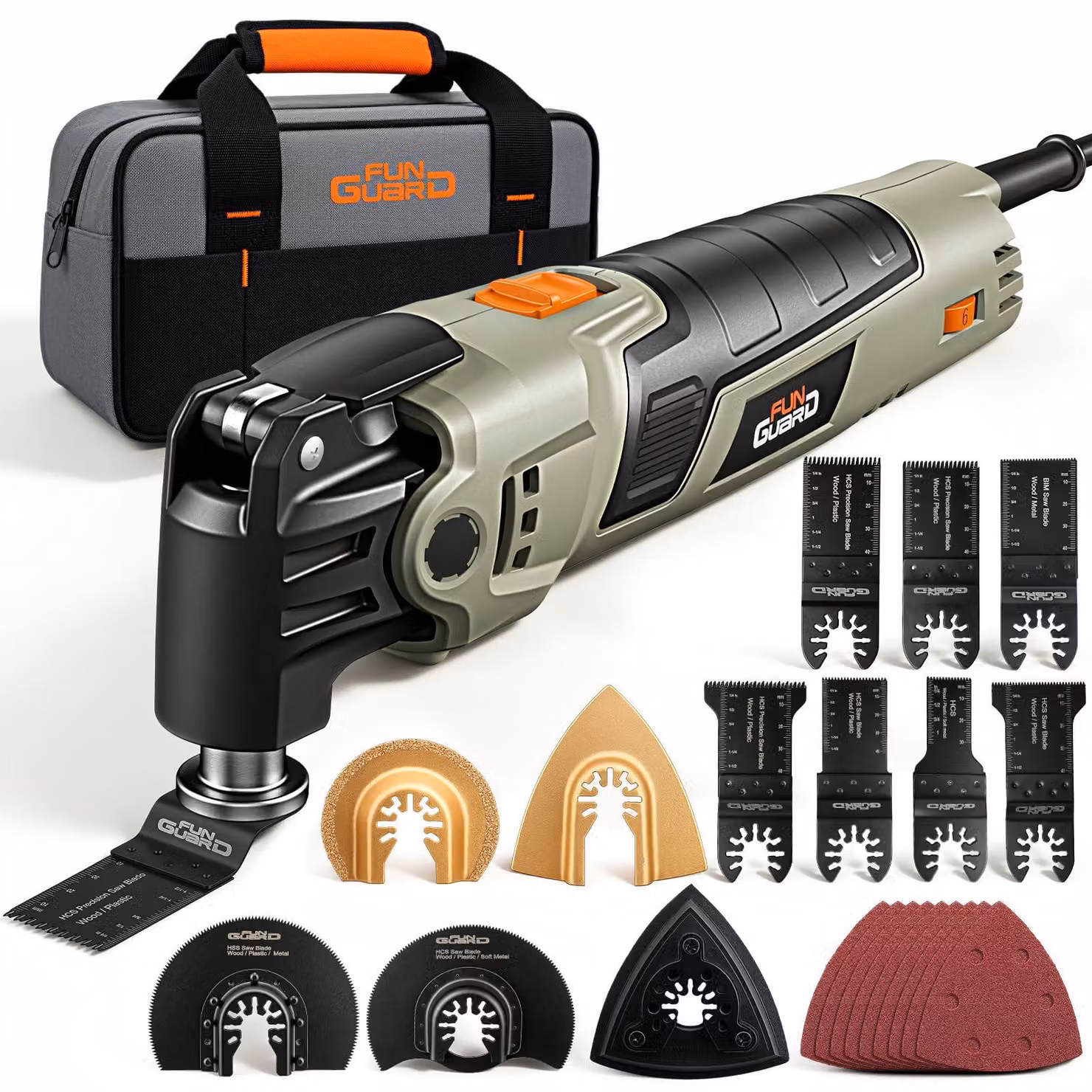 Utensile oscillante da 400 W - Utensile multifunzione - 43 accessori - Lama circolare