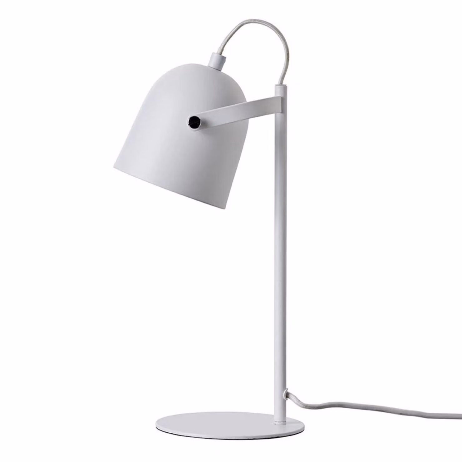 Dyberg Larsen Lampada da scrivania Oslo, Bianco / Opale, Studio / Ufficio, Metallo, Scandinavo, Lampada da tavolo