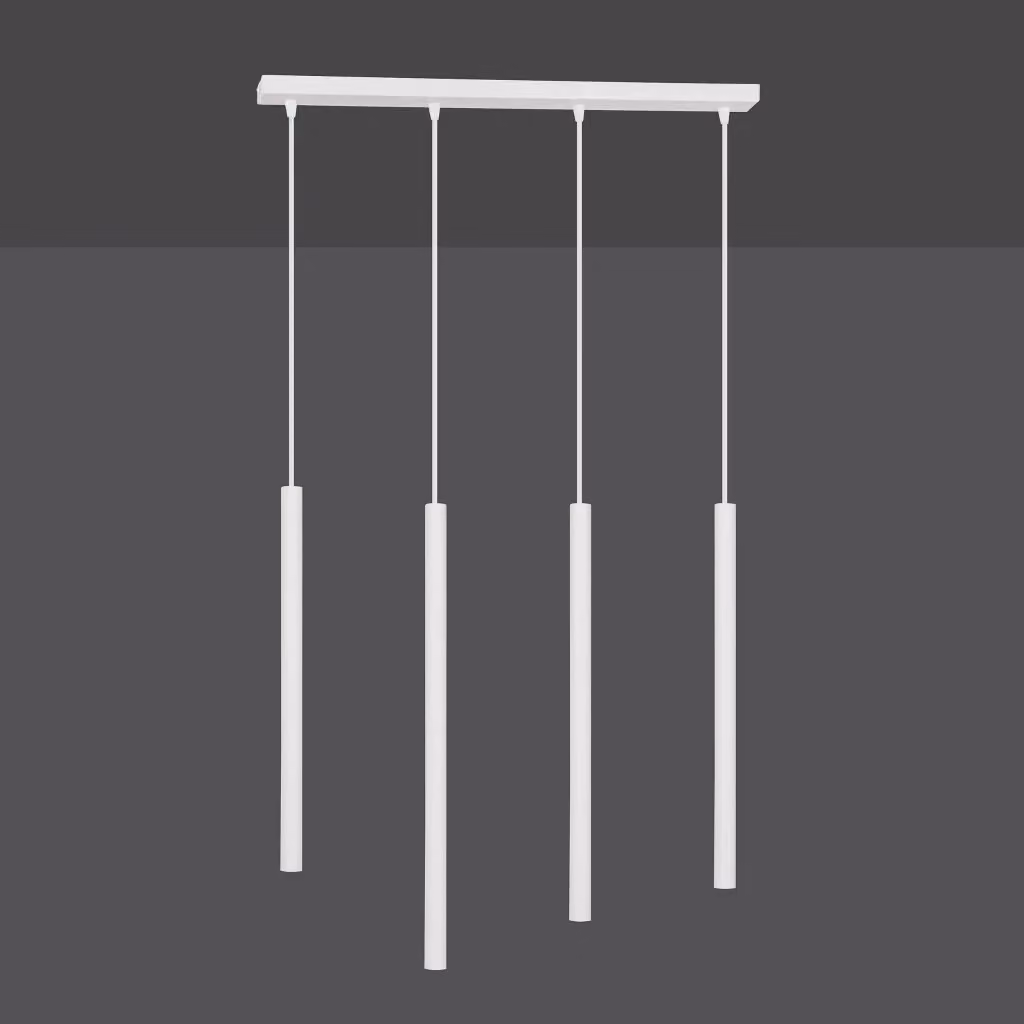 Lampadario a sospensione Emibig Selter bianco in metallo con 4 luci G9 e altezza regolabile – 2