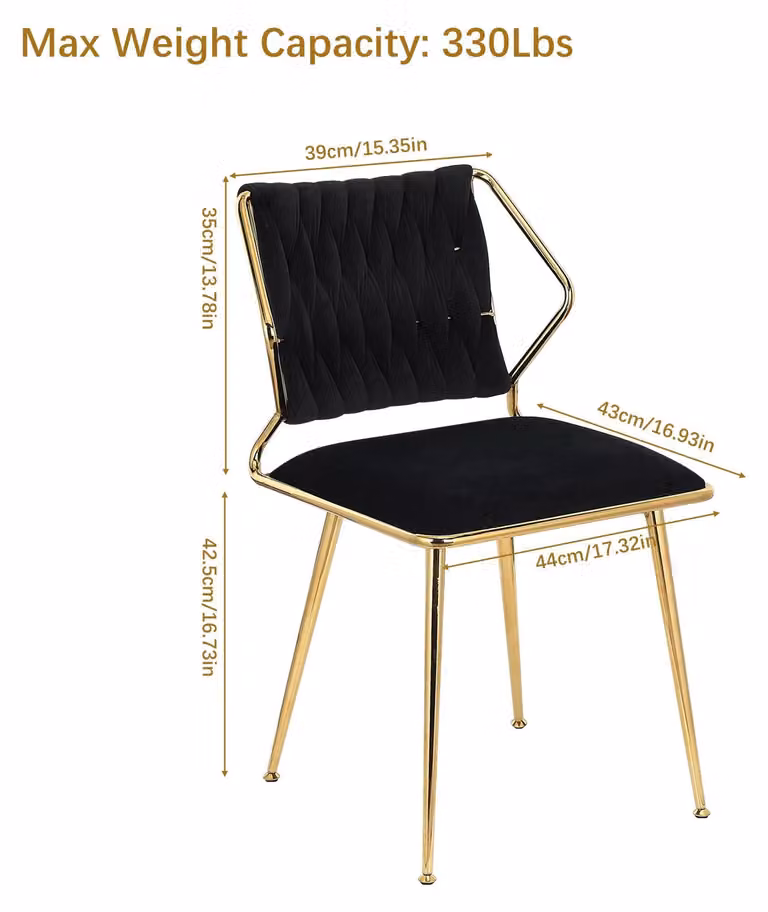 Sedie da pranzo - Set da 2 - Sedie - Sedie di design - Sedie confortevoli - Design ergonomico