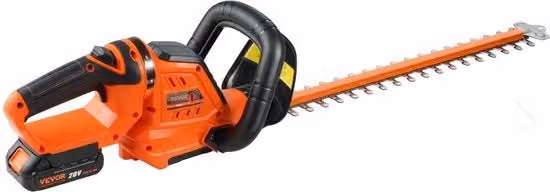 Heggenschaar elettrica 20V con motore di rame a 17.500 rpm lama di taglio 519,7mm lunghezza 16mm diametro di taglio inclusa batteria ricaricabile 2,0Ah custodia di protezione