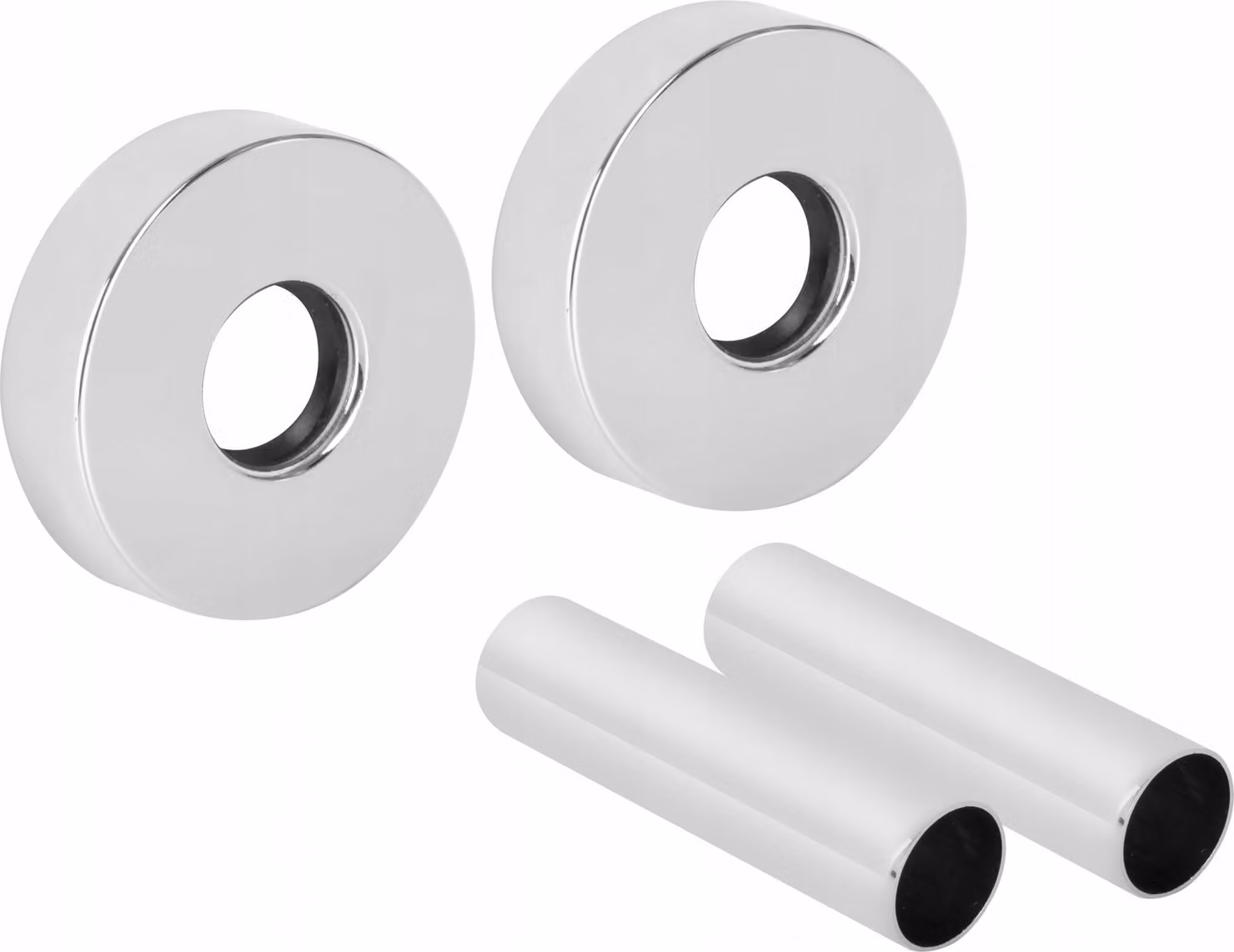 Kit Di Copertura Del Tubo Del Radiatore 2 Rosoni Singoli Con Manicotti