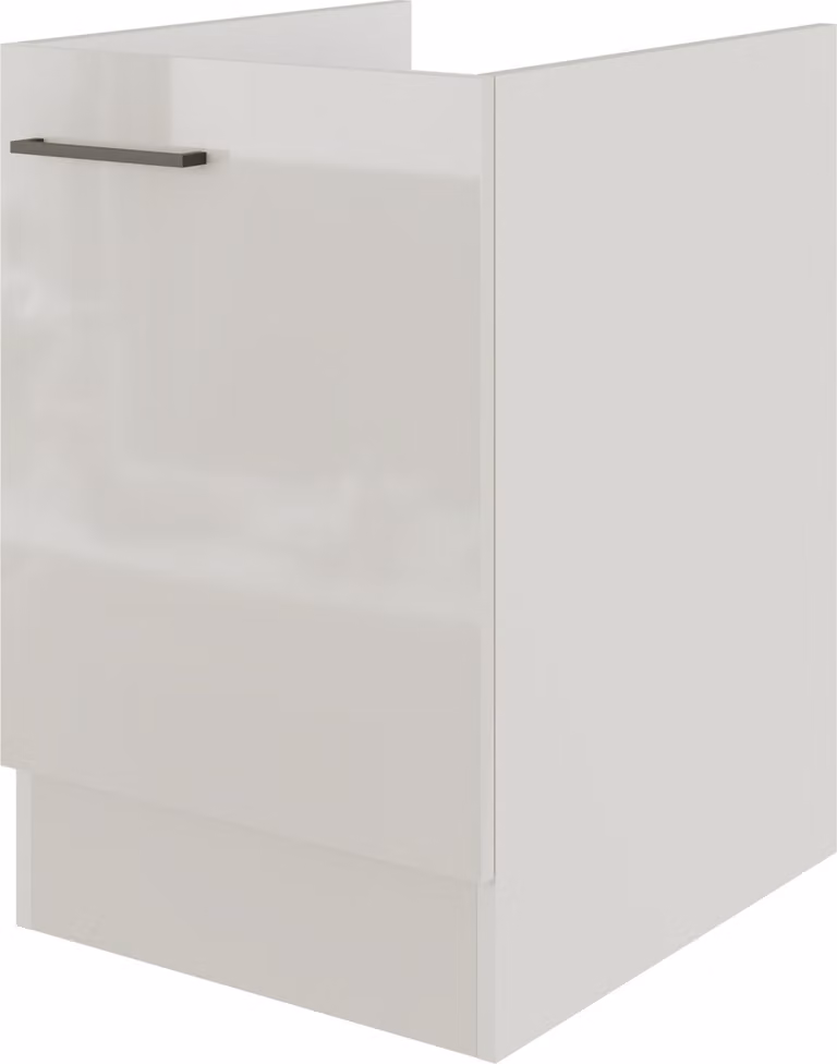 Mobile da cucina sottolavello Flex Well Lund 50 x 57 x 82 cm grigio chiaro lucido grigio fumo opaco