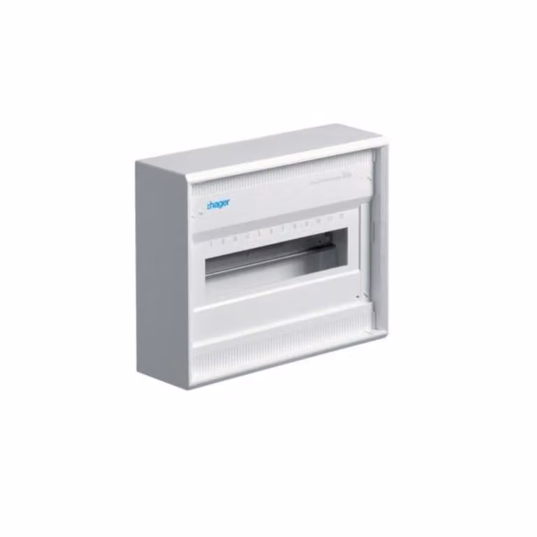 Quadro di distribuzione piccolo Hager, Volta da superficie IP30,1x12PLE,DIN4387 VA12CN