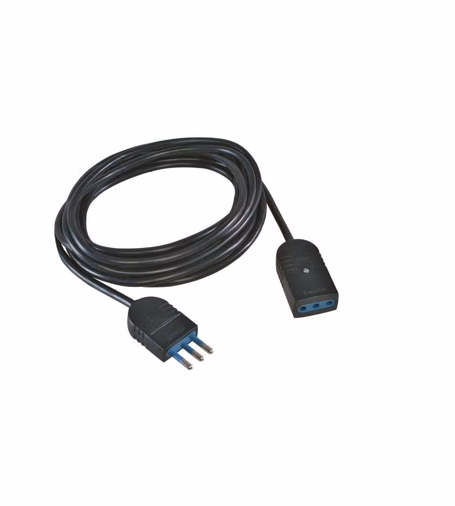 Prolunga elettrica Poly Pool con cavo da 5 m, spina e presa 10A 2P+T, colore nero – 3