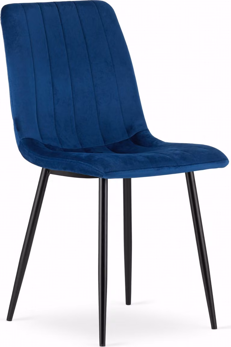 Sedia LAVA - velluto blu navy x 1