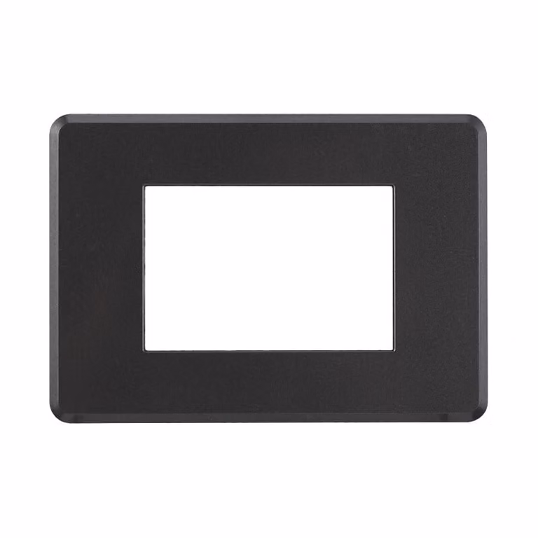 ETTROIT AN87307 Placca Slim Sottile 3P colore Acciaio Scuro Compatibile Con Bticino Axolute Air