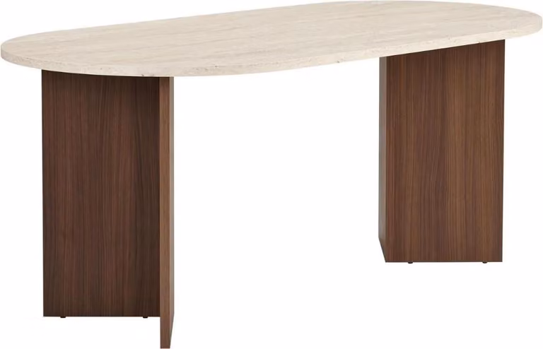 Calicosy - Tavolo da pranzo con bordi arrotondati L180 cm - SABLE