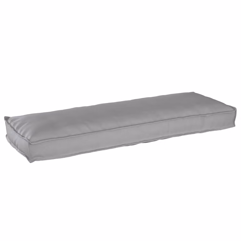 Cuscino in tessuto Oxford vidaXL Grigio, impermeabile, L 120 x P 40 x H 8 cm
