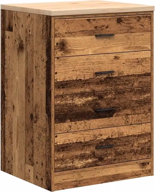 Armadietto da Garage in Legno Vecchio 60x51x85 cm CFW4718589