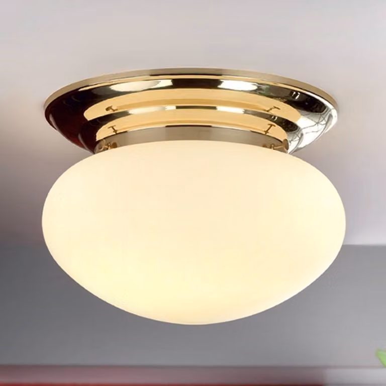 ORION Plafoniera soffitto DELIA, dimmerabile, Ottone / Oro, Soggiorno / Sala da pranzo, Metallo, Antico, Plafoniera