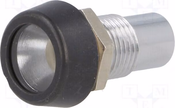 1 portalampada per LED, metallo, grado di protezione IP67, modello SMP3 089, con lenti convesse per LED da 5 mm