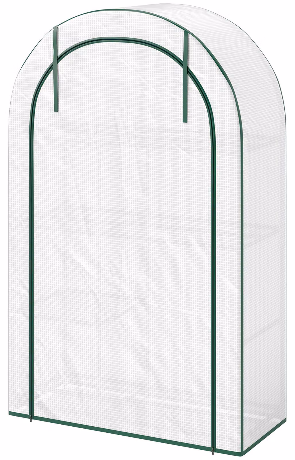 Serra Outsunny con porta scorrevole, ripiani, serra in plastica resistente all'inverno con struttura in acciaio