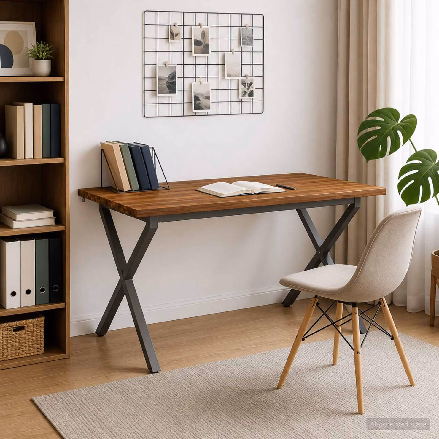 vidaXL Tavolo da pranzo con bordo vivo 140 x 80 x 75 cm Naturale