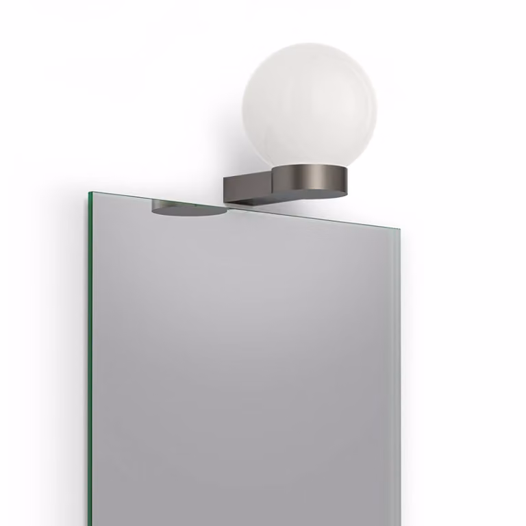 Decor Walther Applique da parete Bar Light, dimmerabile, Alluminio / Grigio / Zincato, Soggiorno / Sala da pranzo, Ottone, Moderno, Applique