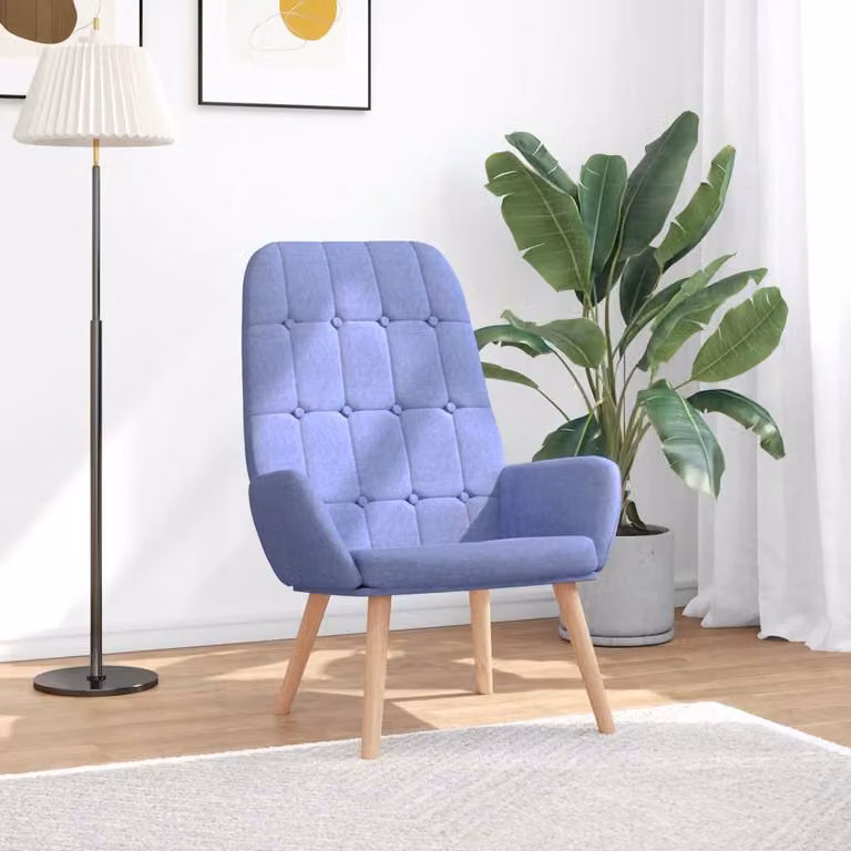 Maison Exclusive - Poltrona relax in tessuto blu jeans